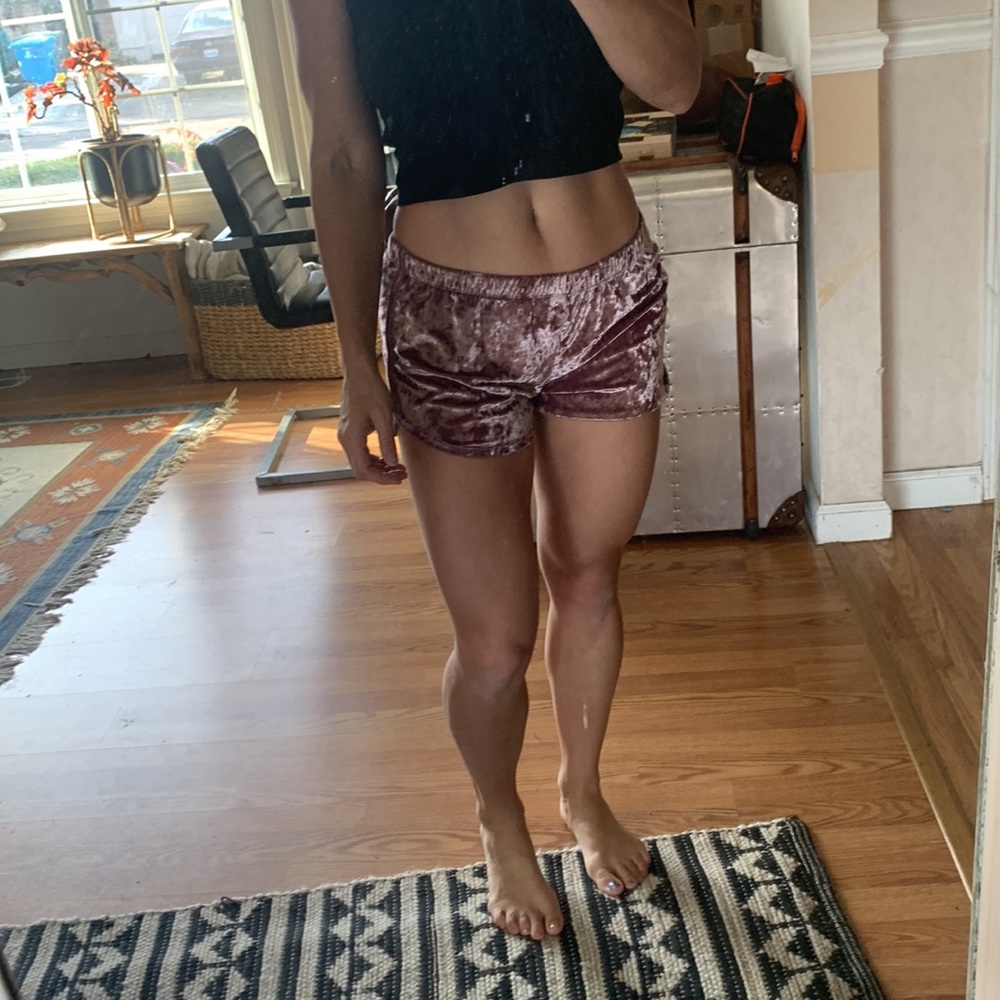 Purple/pink velvet shortstop popular 21